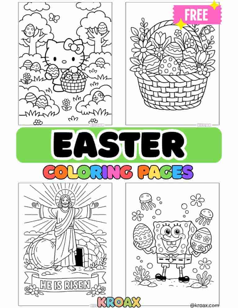 Easter Coloring Pages featured