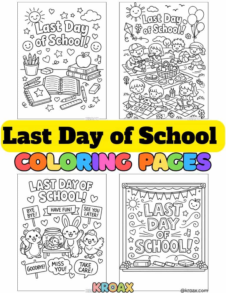 Last Day of School Coloring Pages