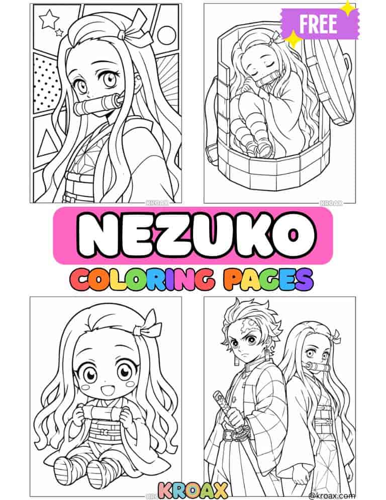 Nezuko Coloring Pages