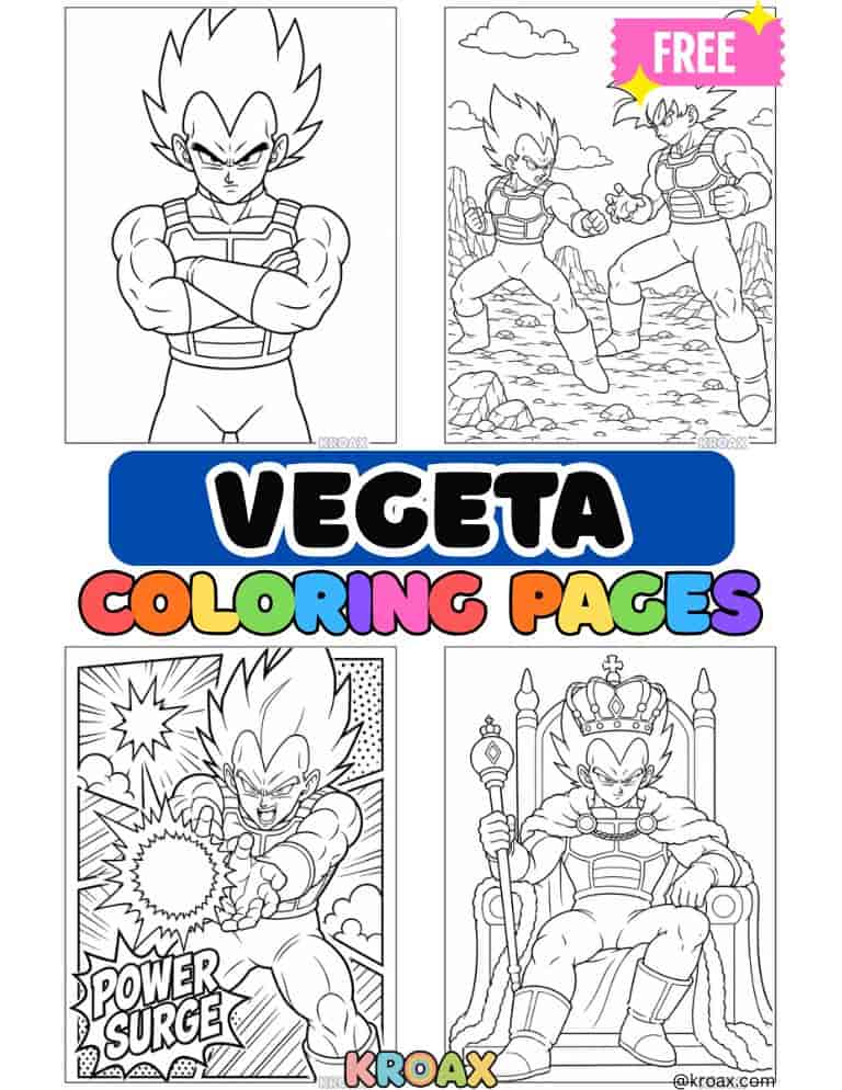 Vegeta Coloring Pages featured