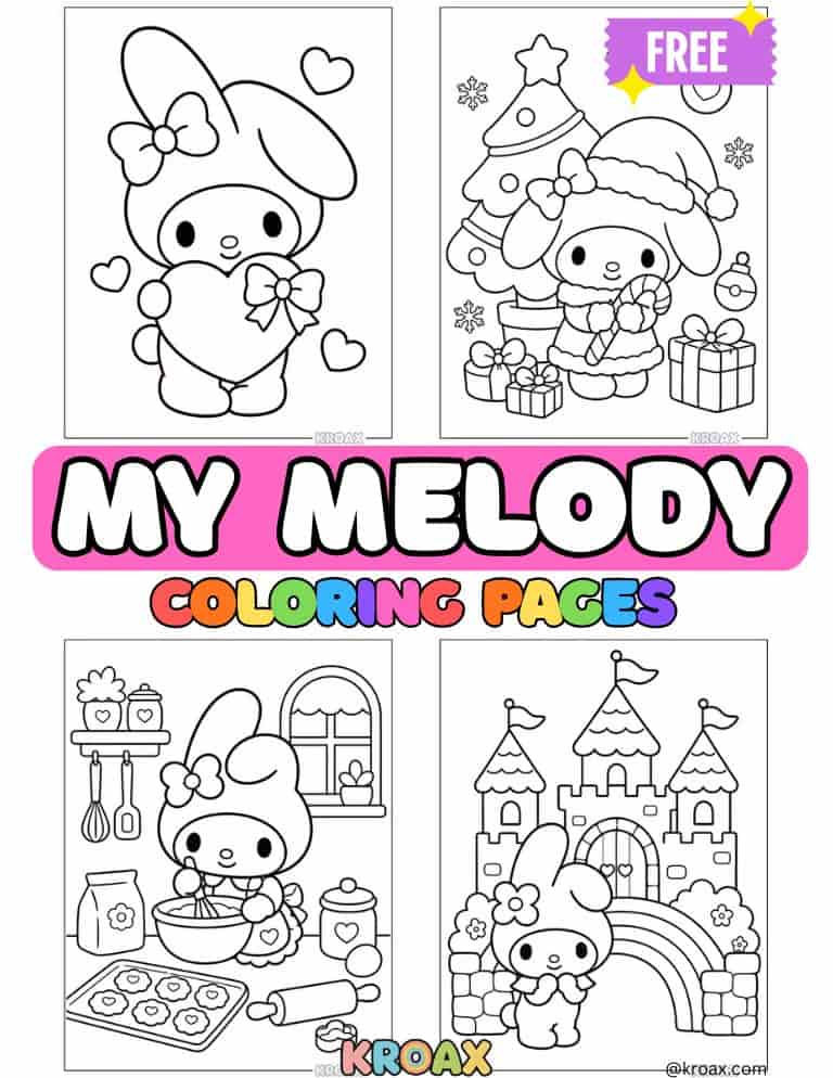 My Melody Coloring Pages