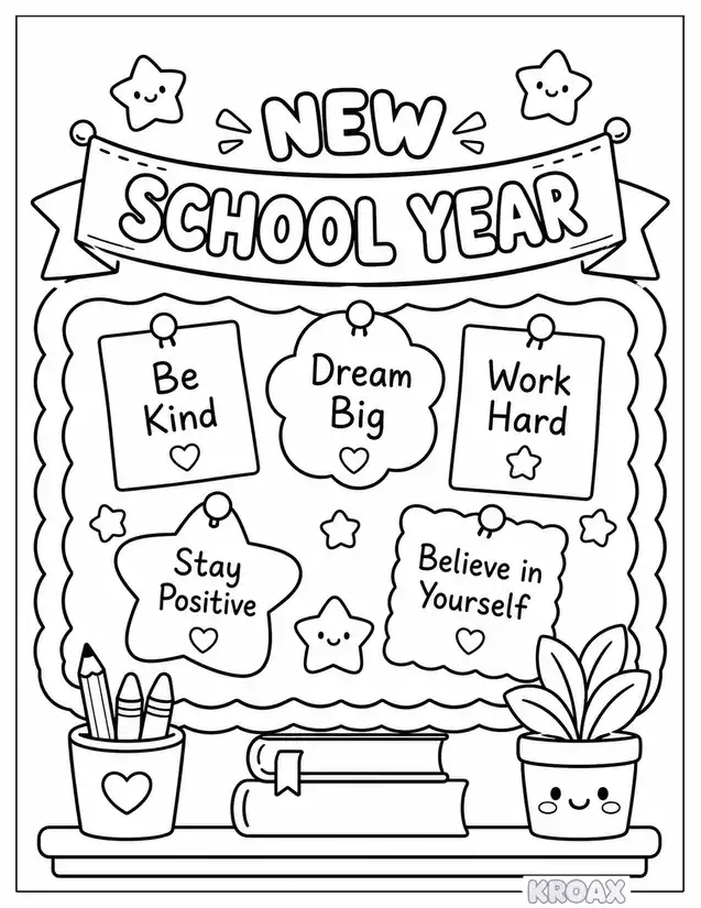 inspiring classroom bulletin board design printable coloring page