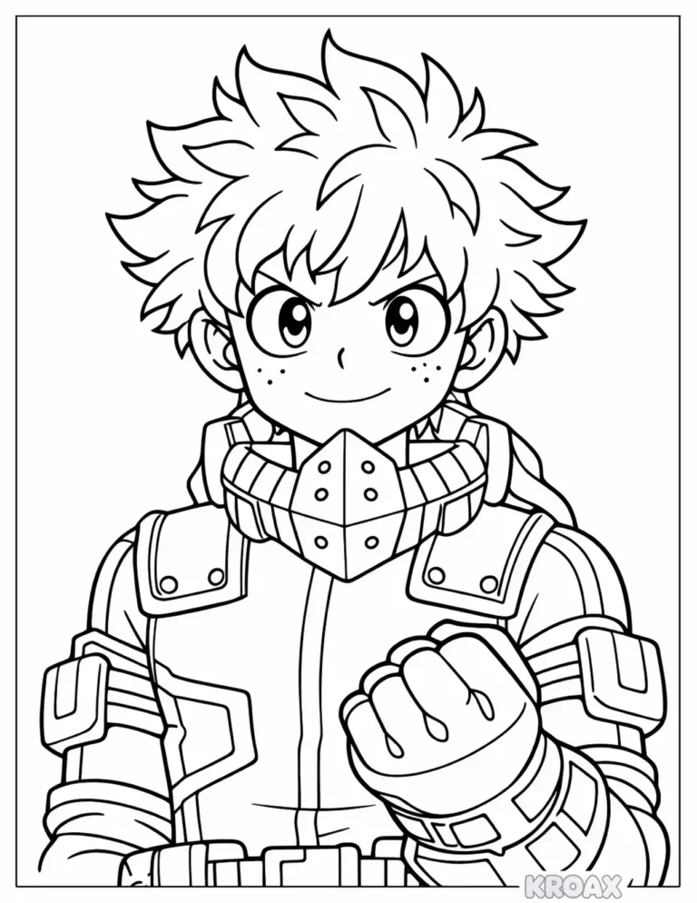 Deku Coloring Pages