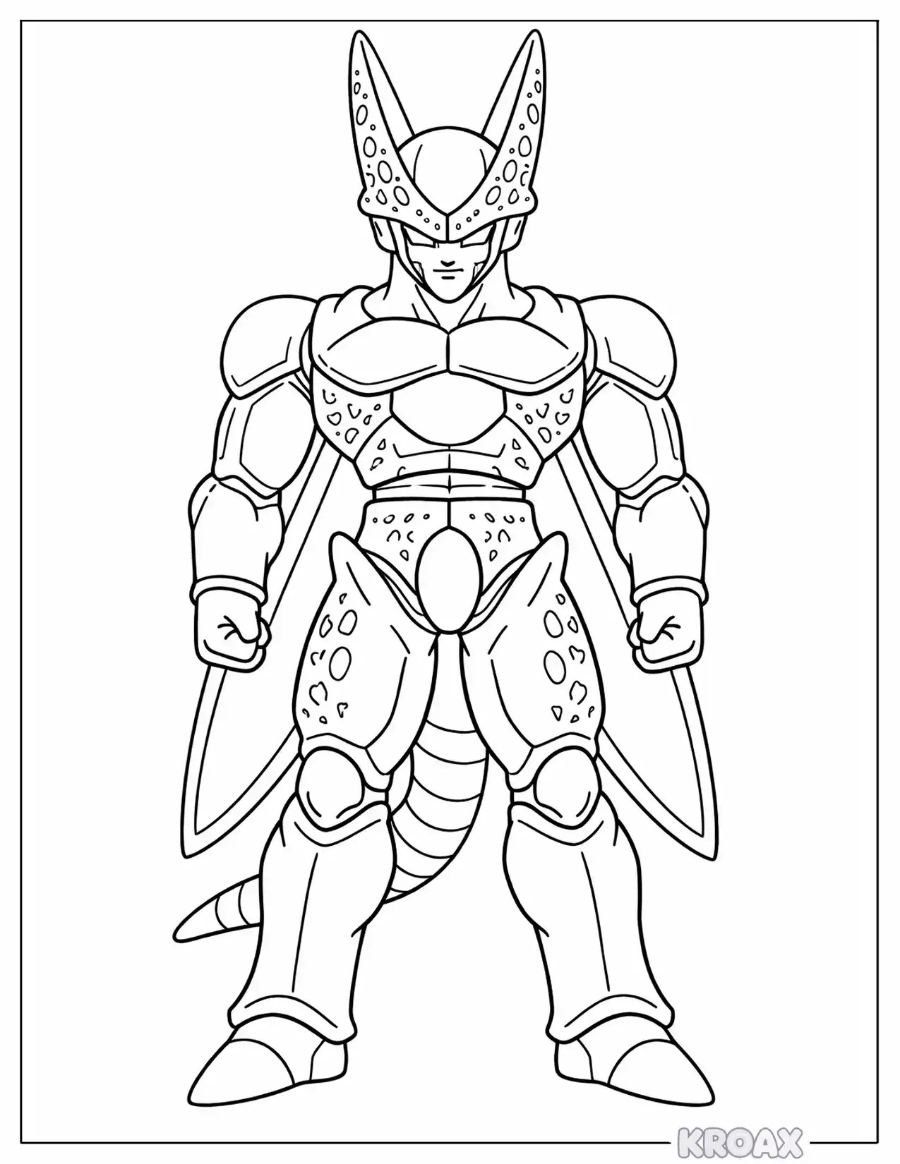 cell s perfect form evolution display printable coloring page