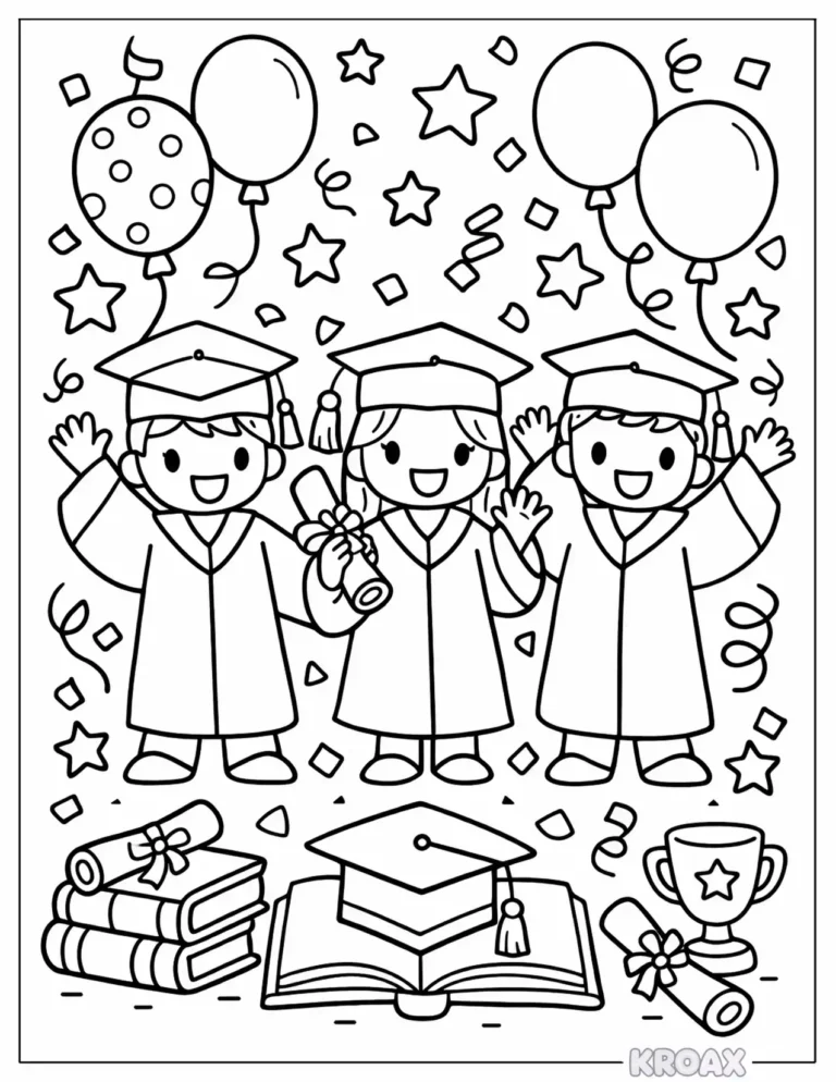Graduation Coloring Pages