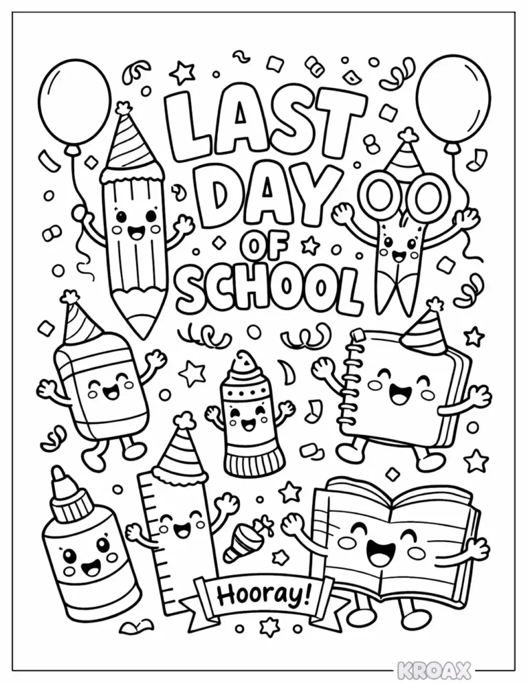 Last Day of School Coloring Pages
