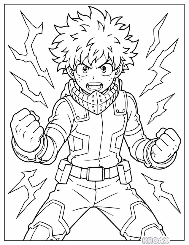 easy one for all power burst printable coloring page