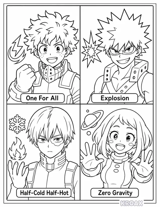 quirk powers pop art grid printable coloring page