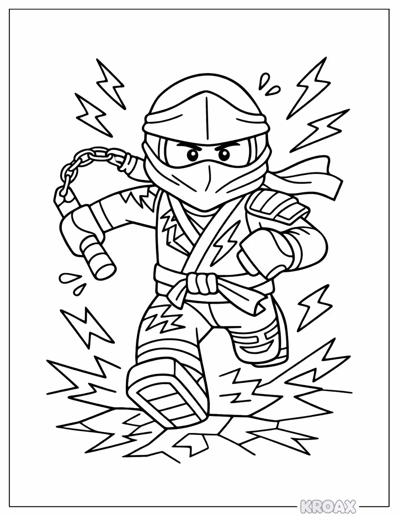 jay s lightning speed adventure printable coloring page