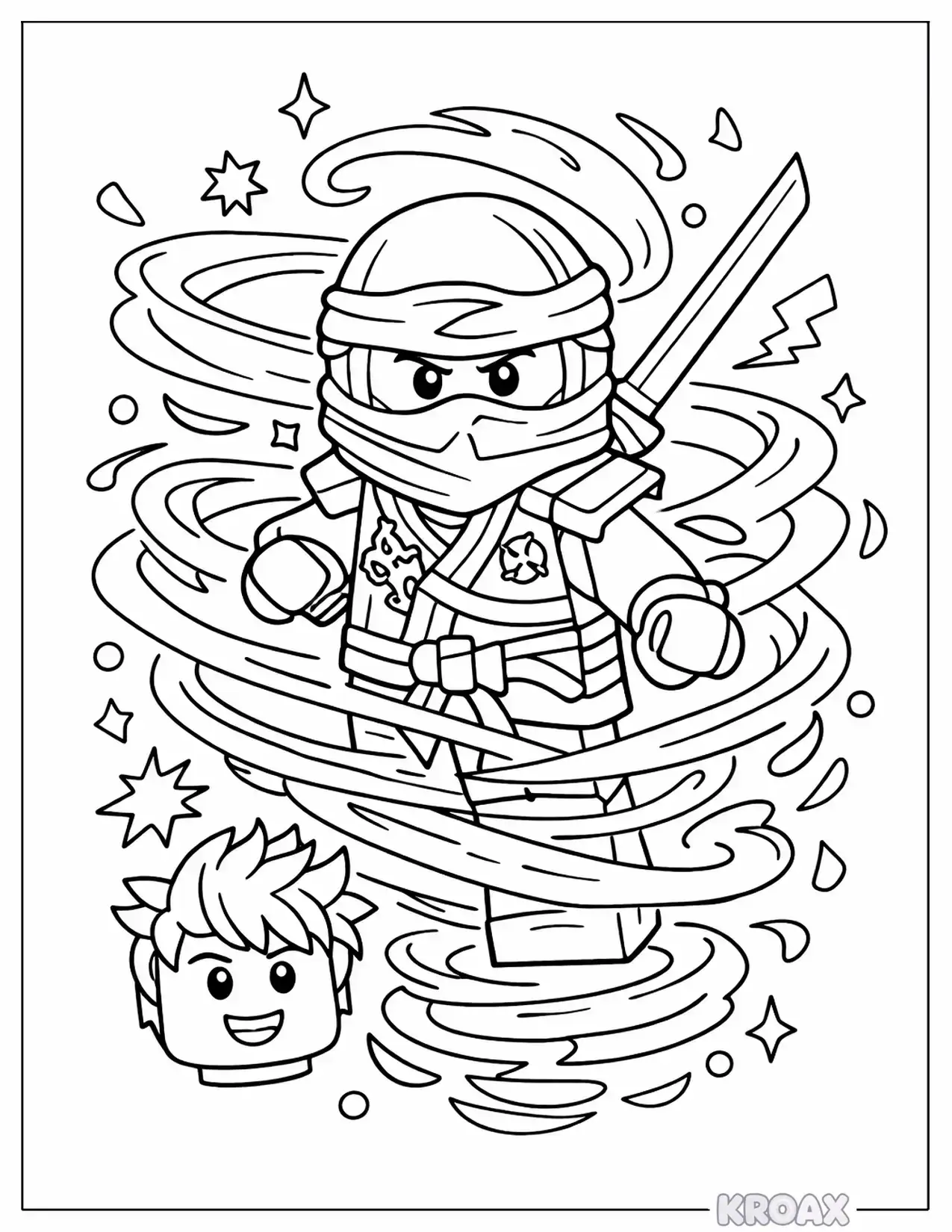 lloyd s green ninja transformation printable coloring page
