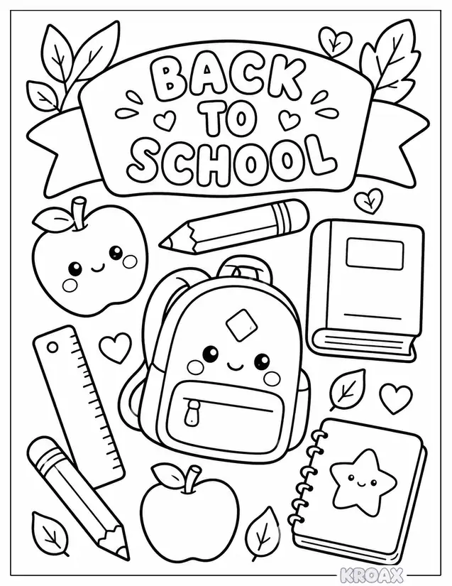 september doodles and back to school printable coloring page