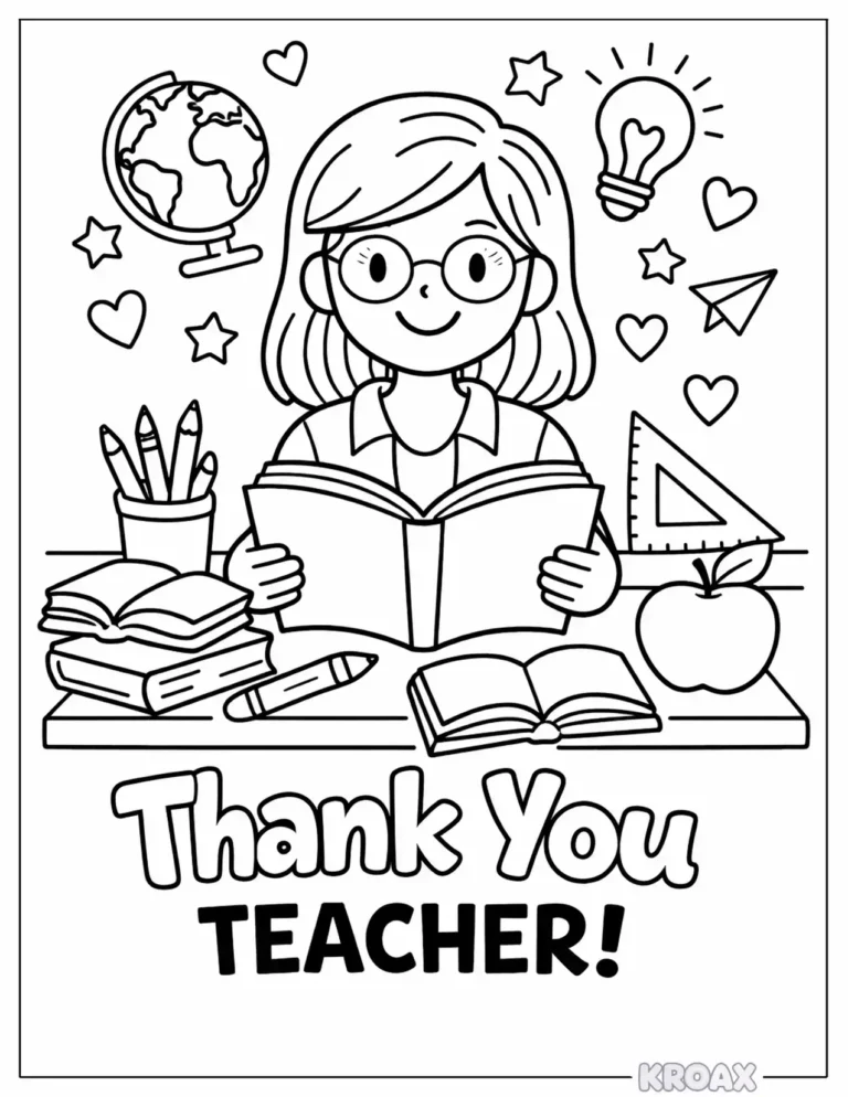 Teacher Appreciation Coloring Pages