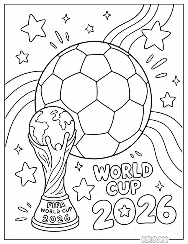 bold soccer ball design printable coloring page